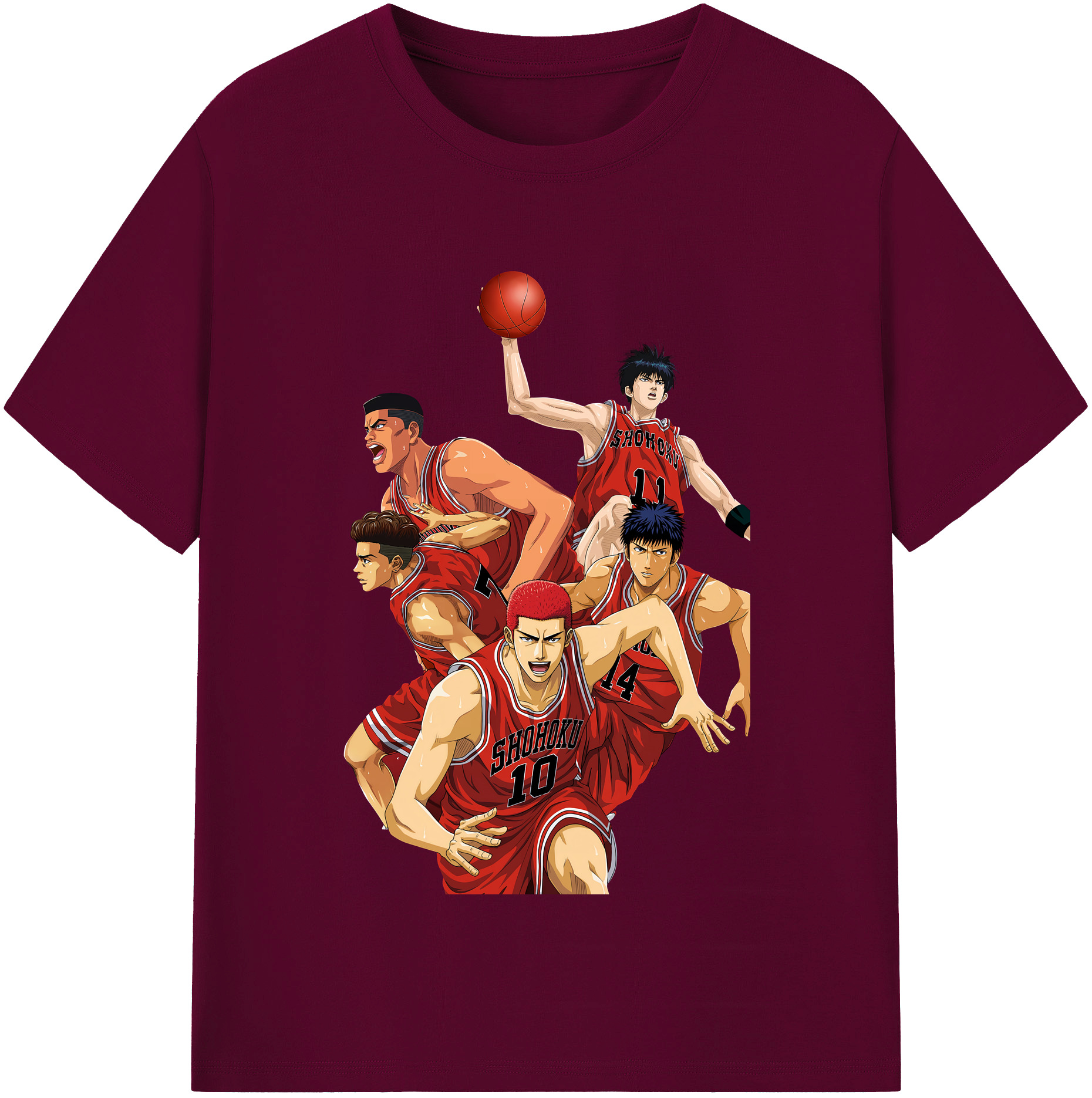 （画像用） SLAM DUNK／スラムダンク レディースカジュアルプリントTシャツ（綿100％）